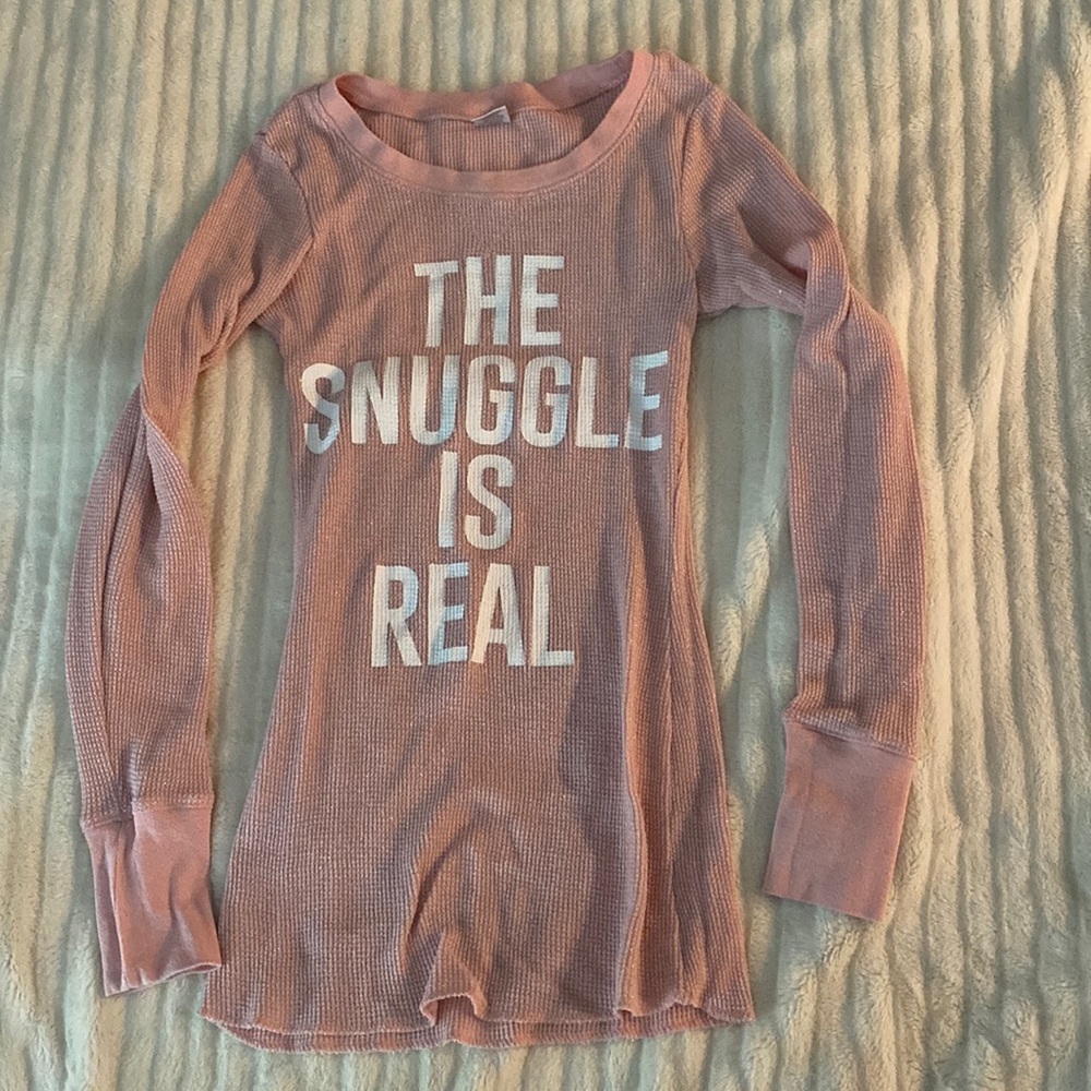Pink sparkle snuggle under shirt